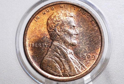 1909 VDB Wheat Penny - Choose by Grade - First Year Issue - Semi-Key Date - Rarer Wheat Penny - 1909 Vdb Lincoln Wheat Penny - G to AU