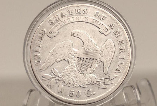 1834 Capped Bust Half Dollar - XF (Extremely Fine); Great Color and Issue Free - 1834 Half Dollar US Half Dollar 1834 - Early American Coin