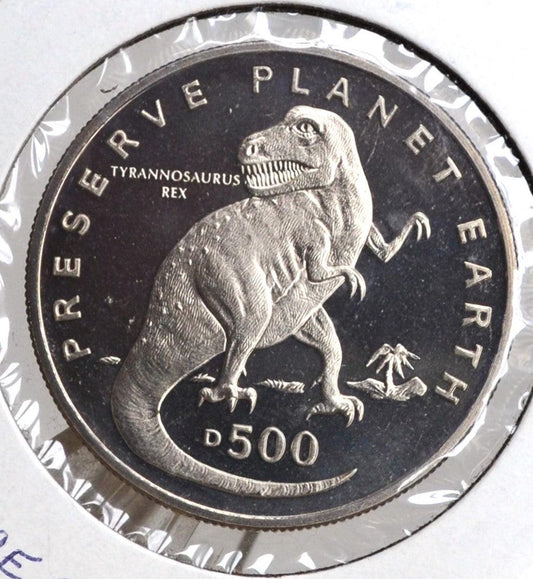 1993 Ankylosaurus Preserve Planet Earth 1 Dollar Coin - Ankylosaurus Commemorative One Dollar Coin 1993 Preserve Planet Earth (Copy)