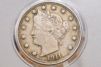 1911 V Nickel - Choose by Grade / Condition - Barber Nickel - 1911 Liberty Head Nickel - 1911 Liberty Head V Nickel