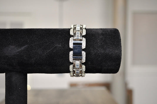 Sparkling Victoria Weick Beverly Hills Pave Crystal Panther Watch - Pave Crystal Panther Watch - 18 mm - Rhinestone Covered Watch - Working!