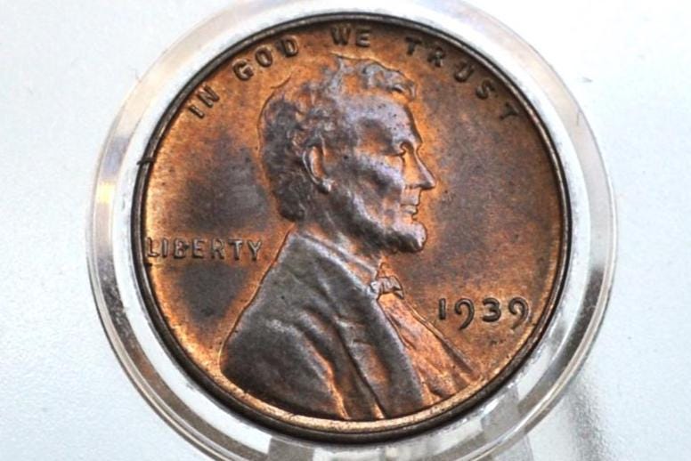 1939 P,D,S Wheat Pennies - Choose by Mint / Grade - Wheat Ear Cent 1939 Wheat Back Penny / Wheat Back 1939D Wheat Cent