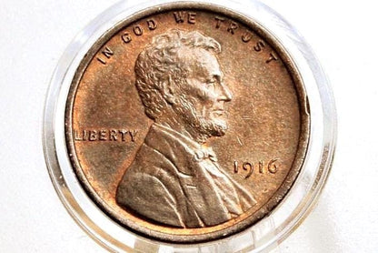 1916 Wheat Penny - Choose by Grade VG-XF (Very Good to Extremely Fine) - Philadelphia Mint - World War I Era Coin - 1916 wheat Ear Cent