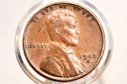 1942 P,D,S Wheat Pennies - Choose by Mint & Grade - 1942 Wheat Ear Cent 1942 D Wheat Back Penny 1942 WWII Era Cent 1942 S Wheat Back