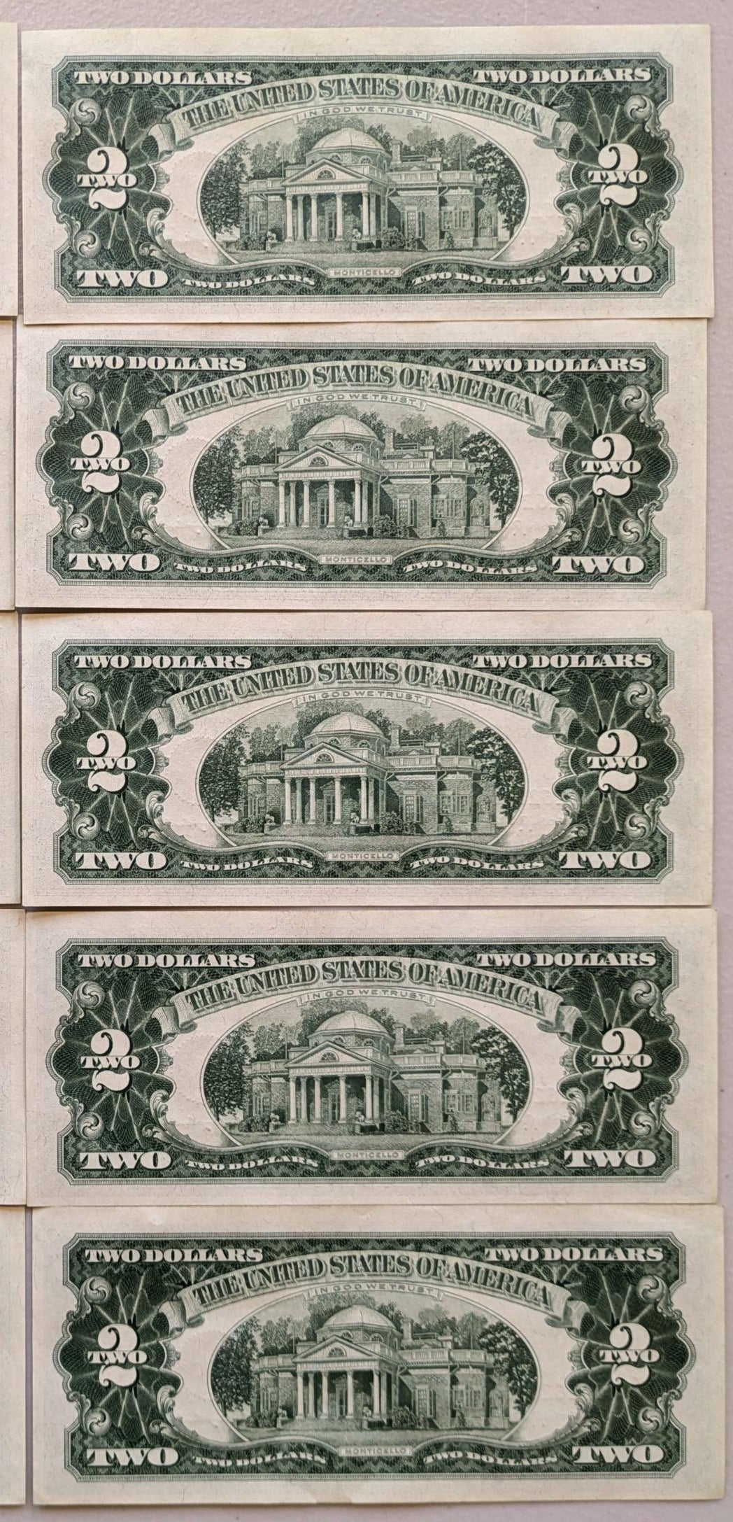 Consecutive 1963 2 Dollar Star Notes - Uncirculated - Choice of Set Size - 1963 Two Dollar Legal Tender Star Notes Sequential Set - Fr.1513*