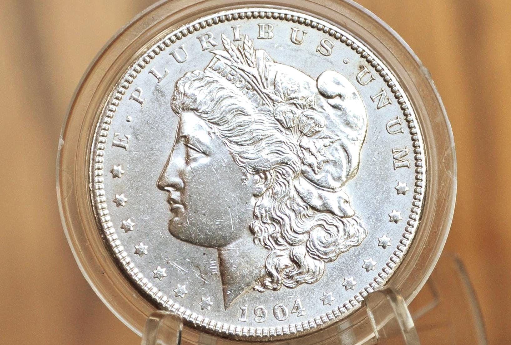 1904 Morgan Silver Dollar - Choose by Grade / By Coin - 1904 Morgan Dollar - 1904 Silver Dollar - No Mint Mark - Better Date - Last Year