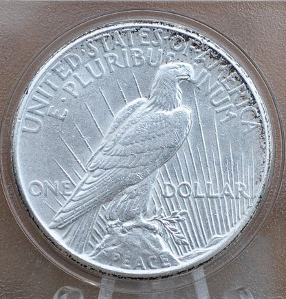 1927 Peace Silver Dollar - AU58 (About Uncirculated) Grade / Condition -Philadelphia Mint- 1927 P Silver Dollar 1927P Peace Dollar Key Date
