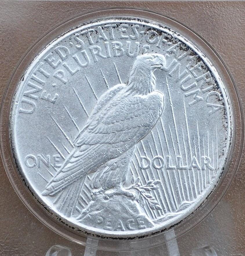 1927 Peace Silver Dollar - AU58 (About Uncirculated) Grade / Condition -Philadelphia Mint- 1927 P Silver Dollar 1927P Peace Dollar Key Date