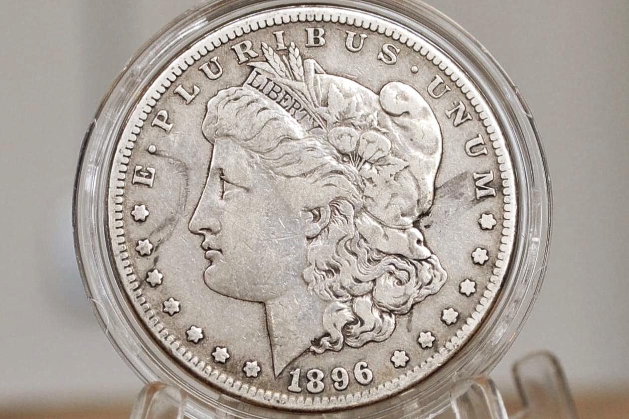 1896-S Morgan Silver Dollar - XF Grade / Condition - Great Date and Mint - San Francisco Mint 1896 Morgan Dollar 1896S Morgan