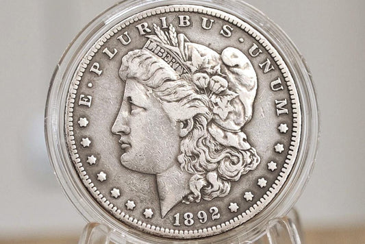 1892-S Morgan Silver Dollar - VG+ Grade / Condition - San Francisco Mint 1892 Morgan Dollar 1892S, Key Date