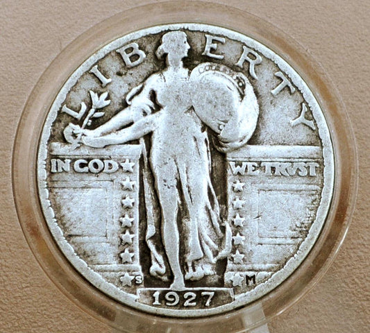 1927-S Standing Liberty Quarter - Choose by Grade / Condition - 1927S Standing Liberty Quarter - San Francisco Mint - 1927 S Silver Quarter