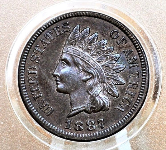 1887 Indian Head Penny - Choose by Grade - Good to Extremely Fine Grade / Condition - Indian Head Cent 1887