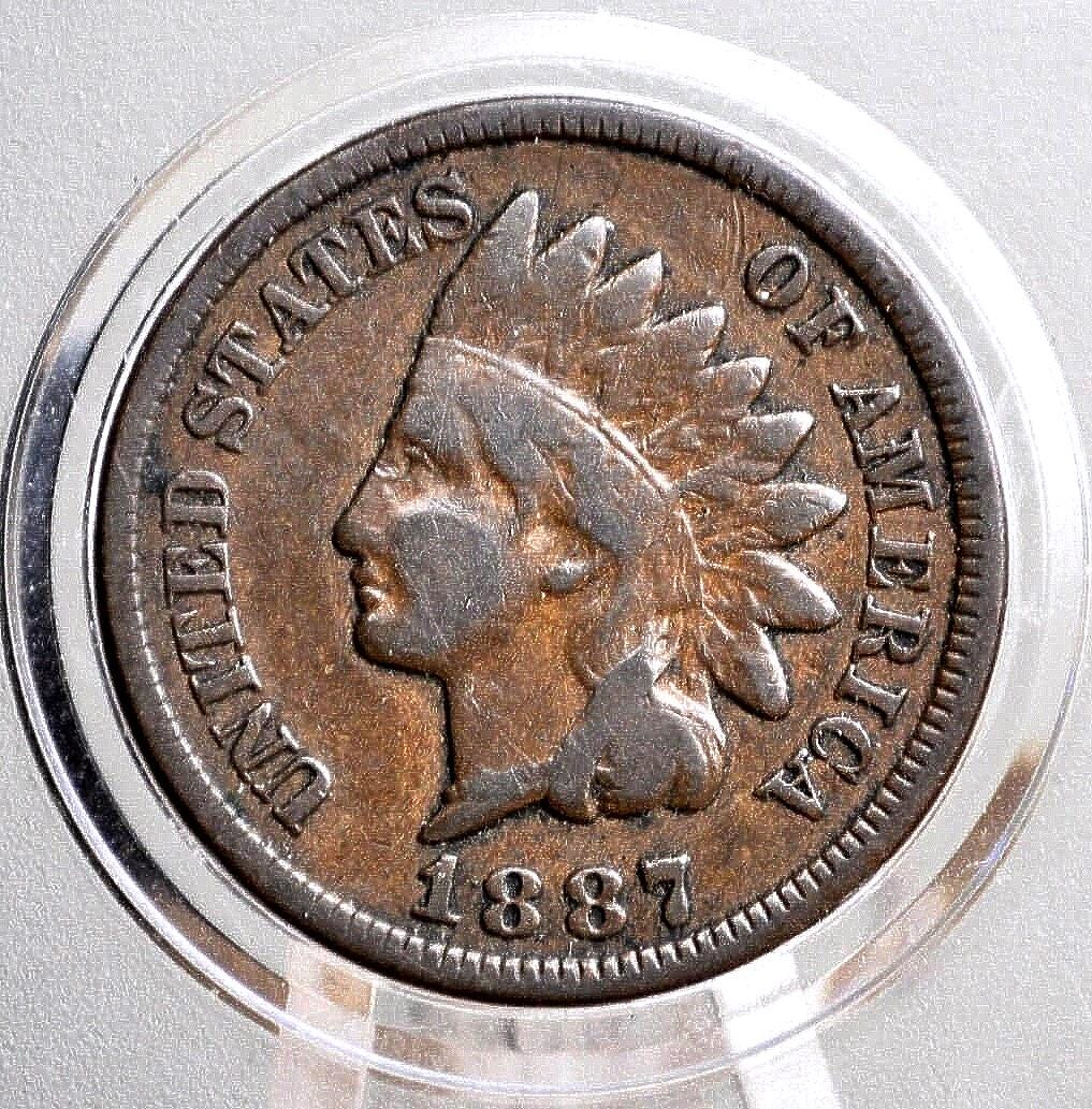 1887 Indian Head Penny - Choose by Grade - Good to Extremely Fine Grade / Condition - Indian Head Cent 1887