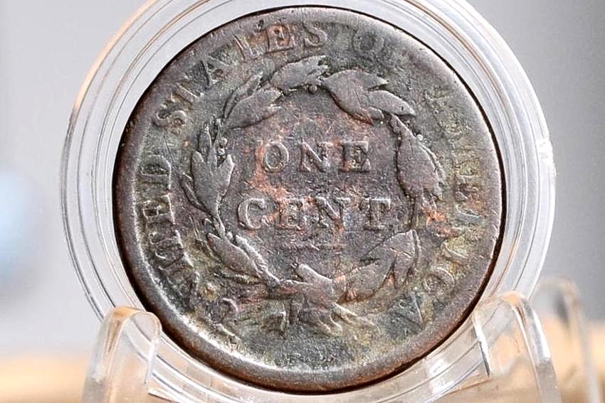 1814 Capped Bust Large Cent - G-VG (Good/Very) Details - Great Type Coin - US Large Cent 1814 One Cent US - Great Type Coin