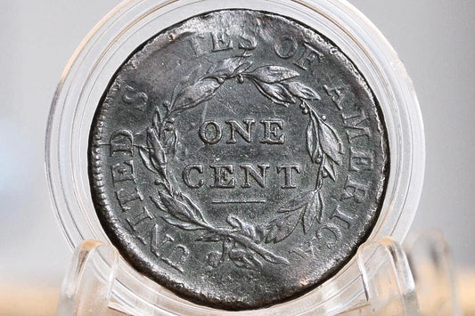 1808 Capped Bust Large Cent - XF Detail, Damaged - Incredible Detail - Great Type Coin - US Large Cent 1808 One Cent US