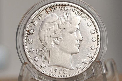 1912 Barber Silver Half Dollars P,D,S - Choose by Mint & Grade - 1912 D Half Dollar 1912P Barber 50 Cent Coin 1912 D US Half