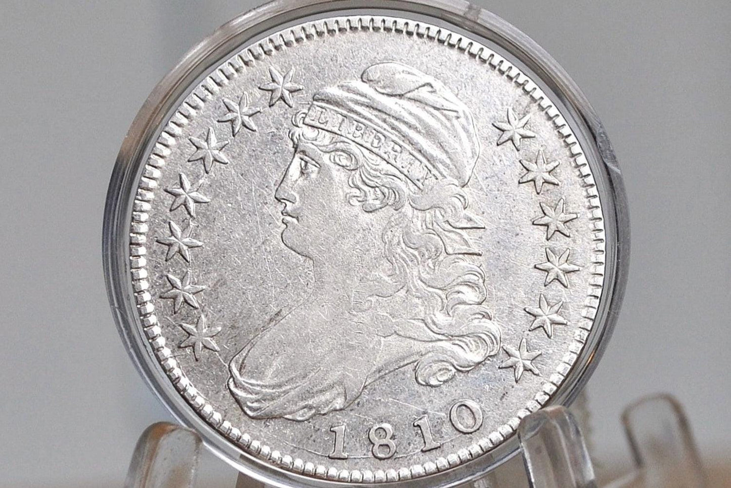 1810 Capped Bust Half Dollar - XF - 1810 Half Dollar US Half Dollar 1810, Rare Early Half, Low Mintage, Great Detail