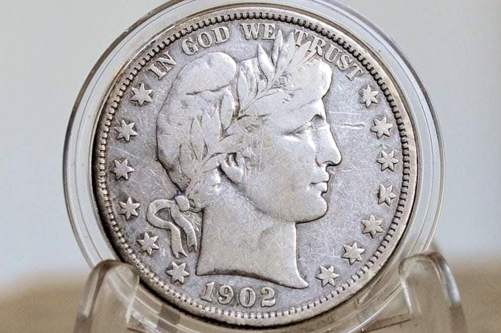 1902 Barber Half Dollars, P,O,S Mints - Choose by Mint / Grade! - Philadelphia Mint - 1902 Barber Silver Half Dollar