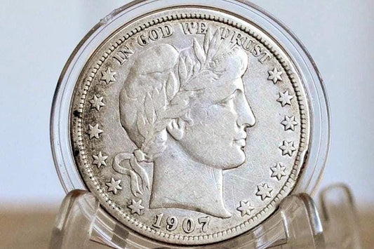 1907 Barber Silver Half Dollars, P,D,O,S Mints - Choose by Mint & Grade/Condition, 1907 D Half Dollar 1907S Barber 1907 O