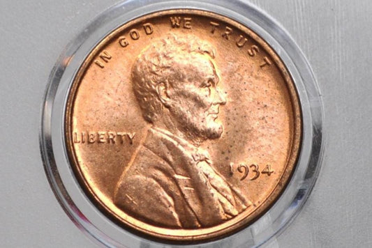 1934 Wheat Penny - F-EF (Fine to Extremely Fine) Condition - 1934 P Wheat Ear Cent
