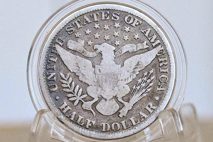 1898 Barber Silver Half Dollar - VG10 (Very Good) Condition - Philadelphia Mint - 1898 Liberty Head Half Dollar - 1898 P Liberty Head Half