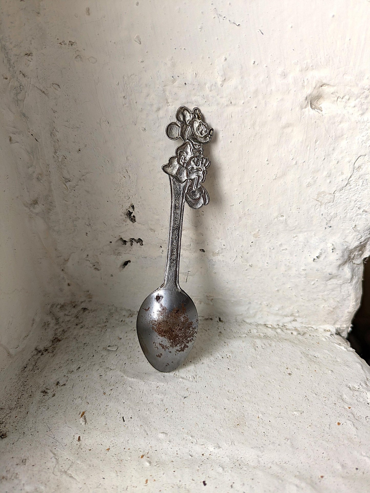 Vintage Disney Minnie Mouse Spoon - Small Slightly Rusted Minnie Mouse Spoon - Walt Disney Productions - Minnie Mouse Decorative Spoon