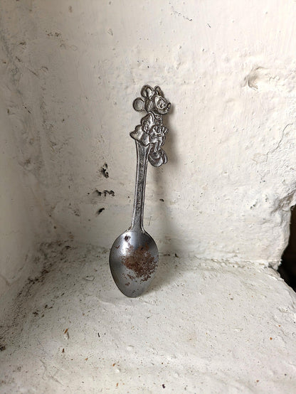 Vintage Disney Minnie Mouse Spoon - Small Slightly Rusted Minnie Mouse Spoon - Walt Disney Productions - Minnie Mouse Decorative Spoon