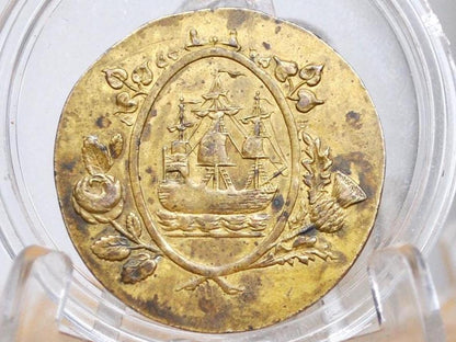 1801 Irish Acts of Union Trade Token - British/Irish Union Trade Token - Great Condition - Quis Separabit? -Historical Token -