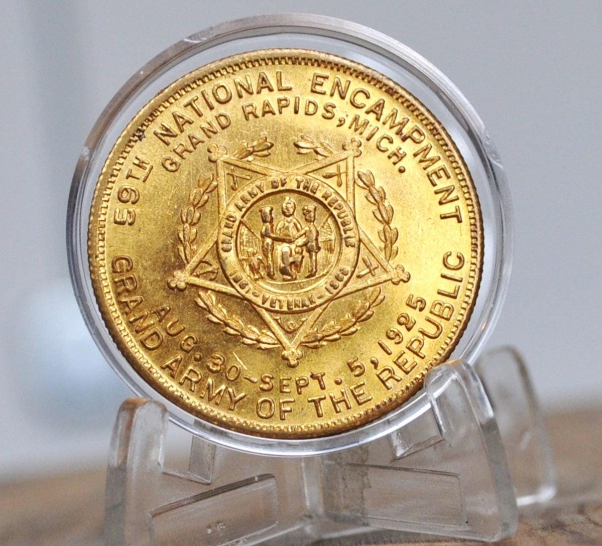 1925 Gar Token From The 59Th Annual Encampment - Commemorative Token From The 59Th G.a.r. Encampment