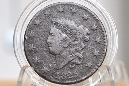 1825 Matron Head Large Cent - Better Date! - 1825 Liberty Head Cent - 1825 US Large Cent - Matron Head 1816 to 1835