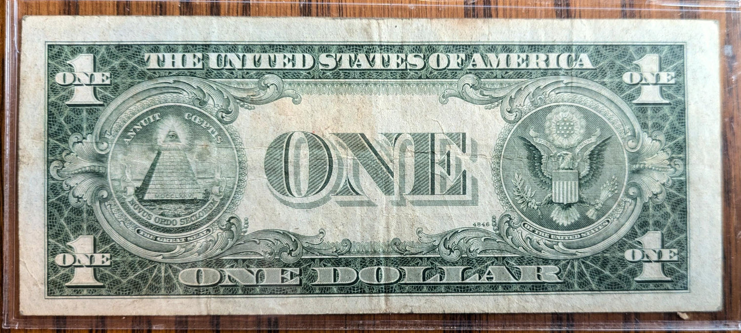 1935C Us Silver Certificate 1 Dollar Star Note - Very Fine (Vf) - C Series - Silver Cert 1935-C Blue Seal Star Note - Fr#1612*