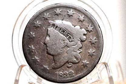1832 Matron Head Large Cent - Choose by Grade / Coin - 1832 Liberty Head Cent - 1832 US One Cent - Matron Head 1816 to 1835