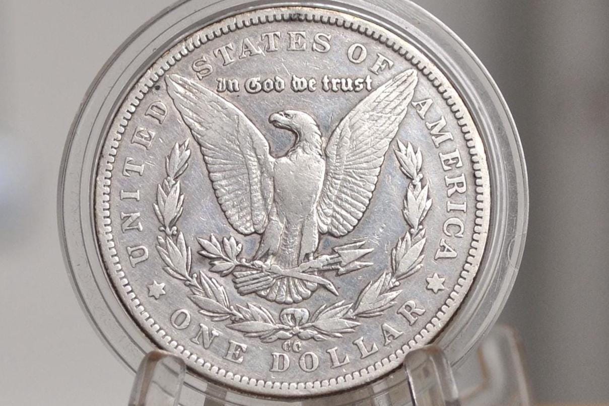 1879-CC Morgan Silver Dollar - Choice VF Details (VF35) - Carson City Mint 1879 Morgan Dollar 1879CC Dollar - Rare Key Date