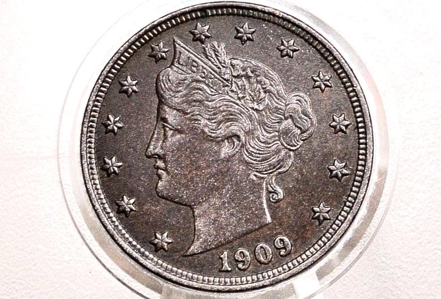 1909 Liberty Head Nickel - 1909 V Nickel - 1909 P Nickel - Choose by Grade