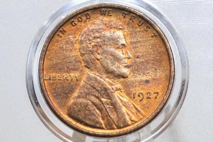 1927 Wheat Pennies P,D,S - Choose by Mint & Grade / Condition - Philadelphia Mint - 1927 P Wheat Ear Cent / Wheat Back 1927 P Penny