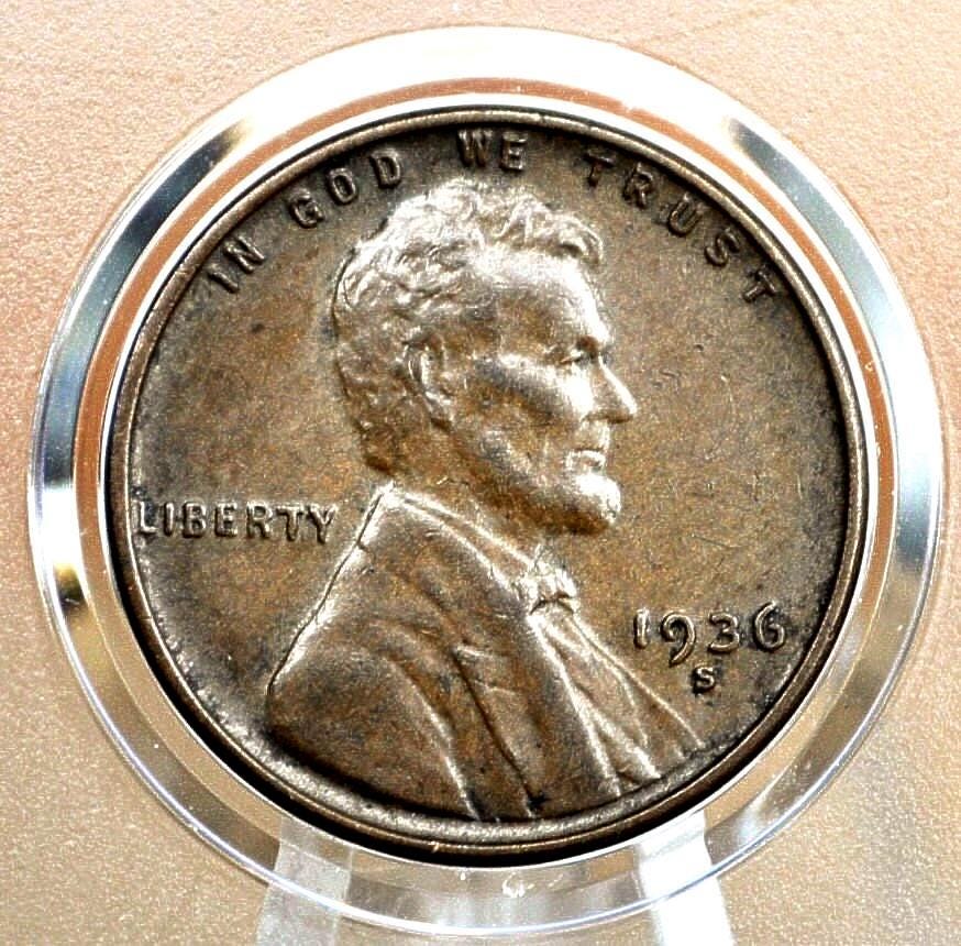 1936 P,D,S Wheat Pennies - Choose by Mint / Grade - 1936 Wheat Cent - 1936 Lincoln Cent 1936 S Wheat Ear Penny 1936 D
