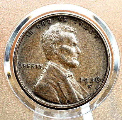 1936 P,D,S Wheat Pennies - Choose by Mint / Grade - 1936 Wheat Cent - 1936 Lincoln Cent 1936 S Wheat Ear Penny 1936 D