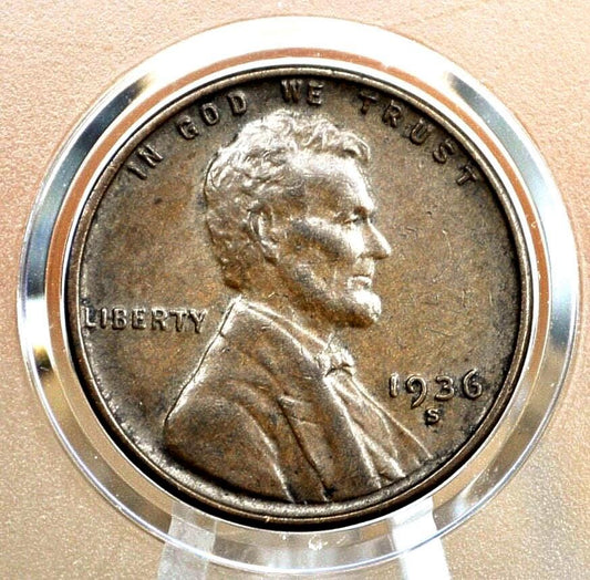1936 P,D,S Wheat Pennies - Choose by Mint / Grade - 1936 Wheat Cent - 1936 Lincoln Cent 1936 S Wheat Ear Penny 1936 D