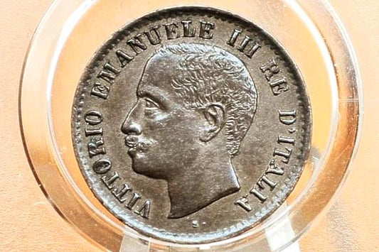1905 Italian 1 Centesimo Coin - C.1 - Uncirculated Grade / Condition - 1905 Italy 1 Cent Coin, Bronze, Beautiful Coin in Original State