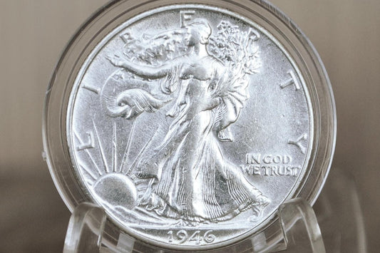 1946-S Walking Liberty Silver Half Dollar - Choose by Grade - San Francisco Mint - WWII Era Coin - 1946S / 1946 S WLh