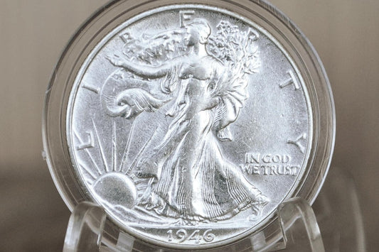 1946-S Walking Liberty Silver Half Dollar - Choose by Grade - San Francisco Mint - WWII Era Coin - 1946S / 1946 S WLh