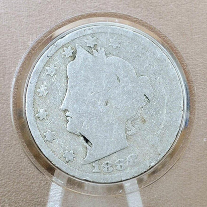 1888 Liberty Head Nickel - Choose by Grade - Key Date - 1888 V Nickel - Philadelphia Mint - 1888 Nickel - Rarer V Nickel Date