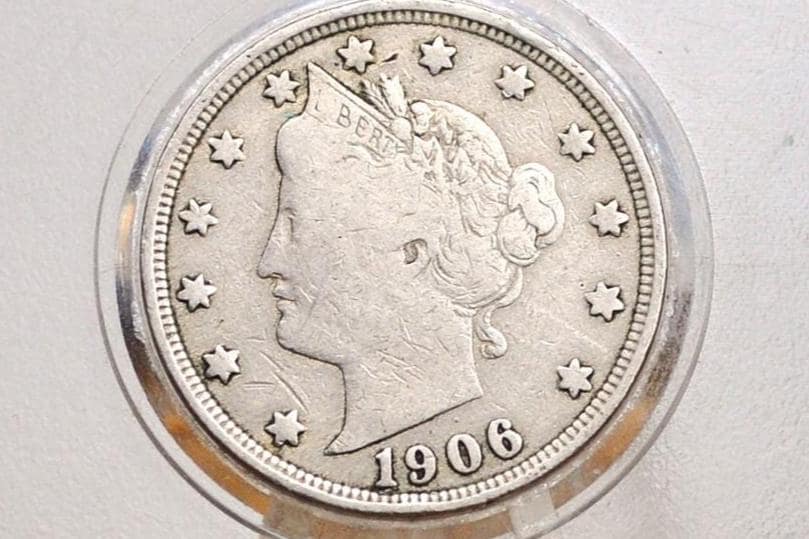 1906 Liberty Head Nickel - Chose by Grade / Condition - 1906 V Nickel Liberty Nickel 1906 Nickel Barber Design