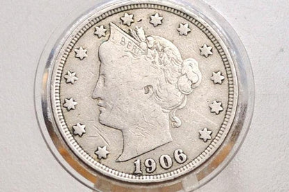 1906 Liberty Head Nickel - Chose by Grade / Condition - 1906 V Nickel Liberty Nickel 1906 Nickel Barber Design