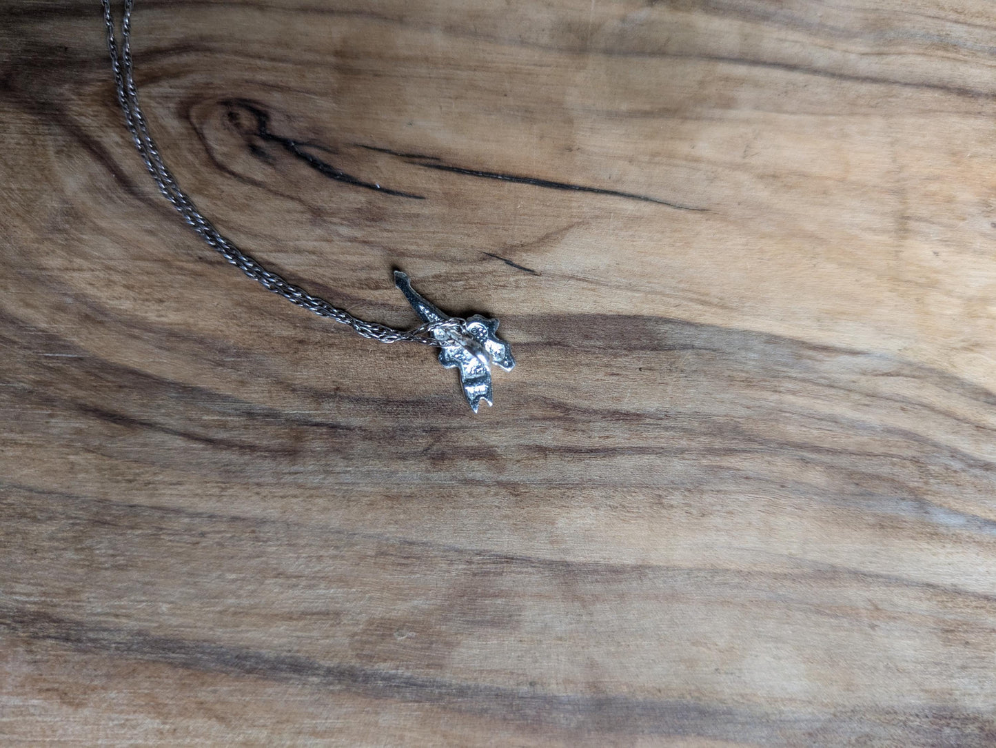 Sparkling Sterling Silver Tinkerbell Necklace - 20 inches - Stamped "Disney" & "925" - Collectible Vintage Disney Necklace/Pendant