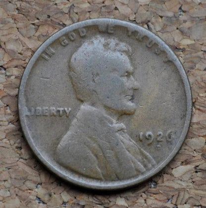 1926 P,D,S Wheat Pennies - Choose by Mint & Grade - Semi-Key Dates - San Francisco Mint 1926 S Wheat Ear Cent 1926 D Wheat Back Penny 1926P
