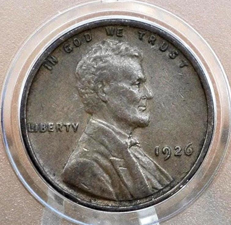 1926 P,D,S Wheat Pennies - Choose by Mint & Grade - Semi-Key Dates - San Francisco Mint 1926 S Wheat Ear Cent 1926 D Wheat Back Penny 1926P