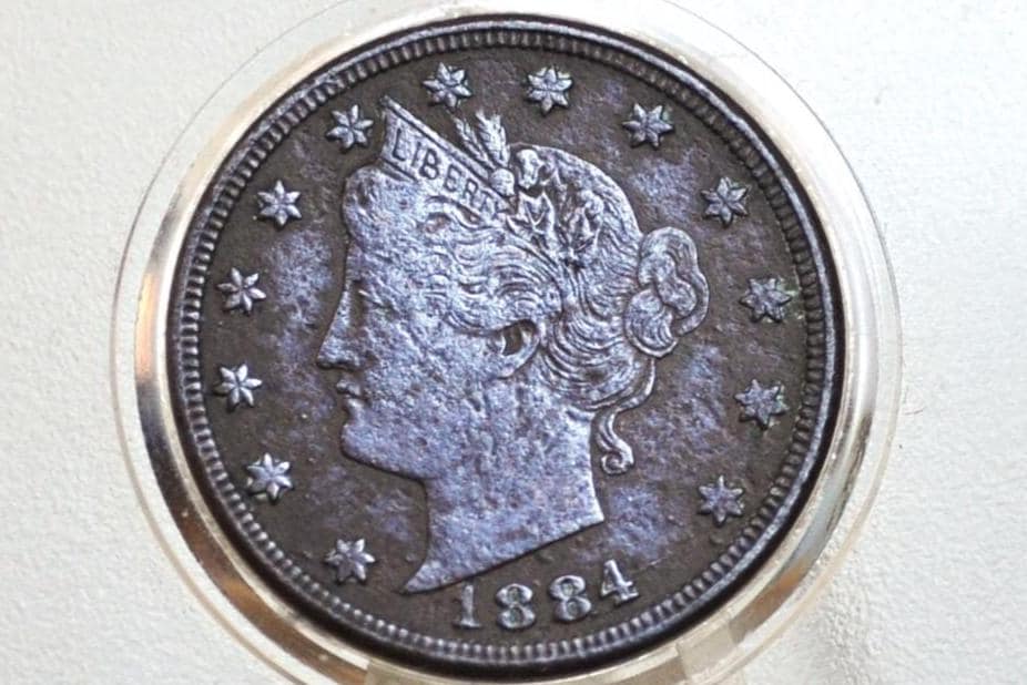 1884 Liberty Head Nickel - Choose by Grade - Semi-Key Date - 1884 V Nickel - Philadelphia Mint - 1884 Nickel - V Nickel Key Date