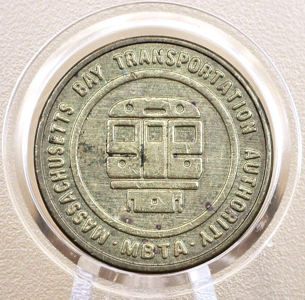 Massachusetts T Token - MBTA Token - Massachusetts Bay Transit Authority Token - Boston MA