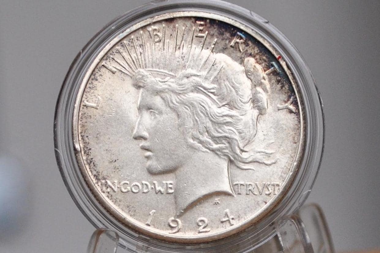 1924-S Peace Silver Dollar - Choose by Grade - 1924 S Silver Dollar - Lower Mintage - 1924S Silver Dollar Peace -San Francisco Mint